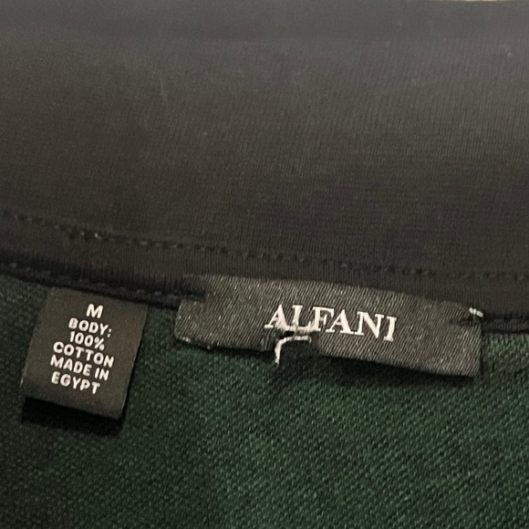 FINAL PRICE Alfani Men's Zip Front Sweater Jacket Cotton - Picture 3 of 7